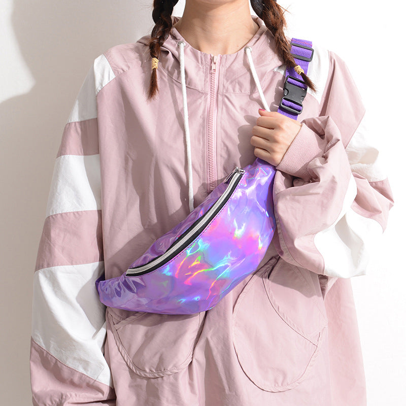 Women’s Holographic Slouchy Waist Pack Belt Bags image 9