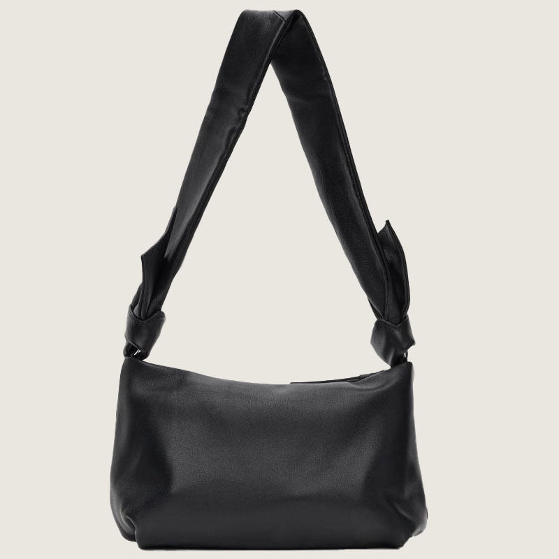 Women’s Genuine Leather Baguette Bags with Wide Strap image 5