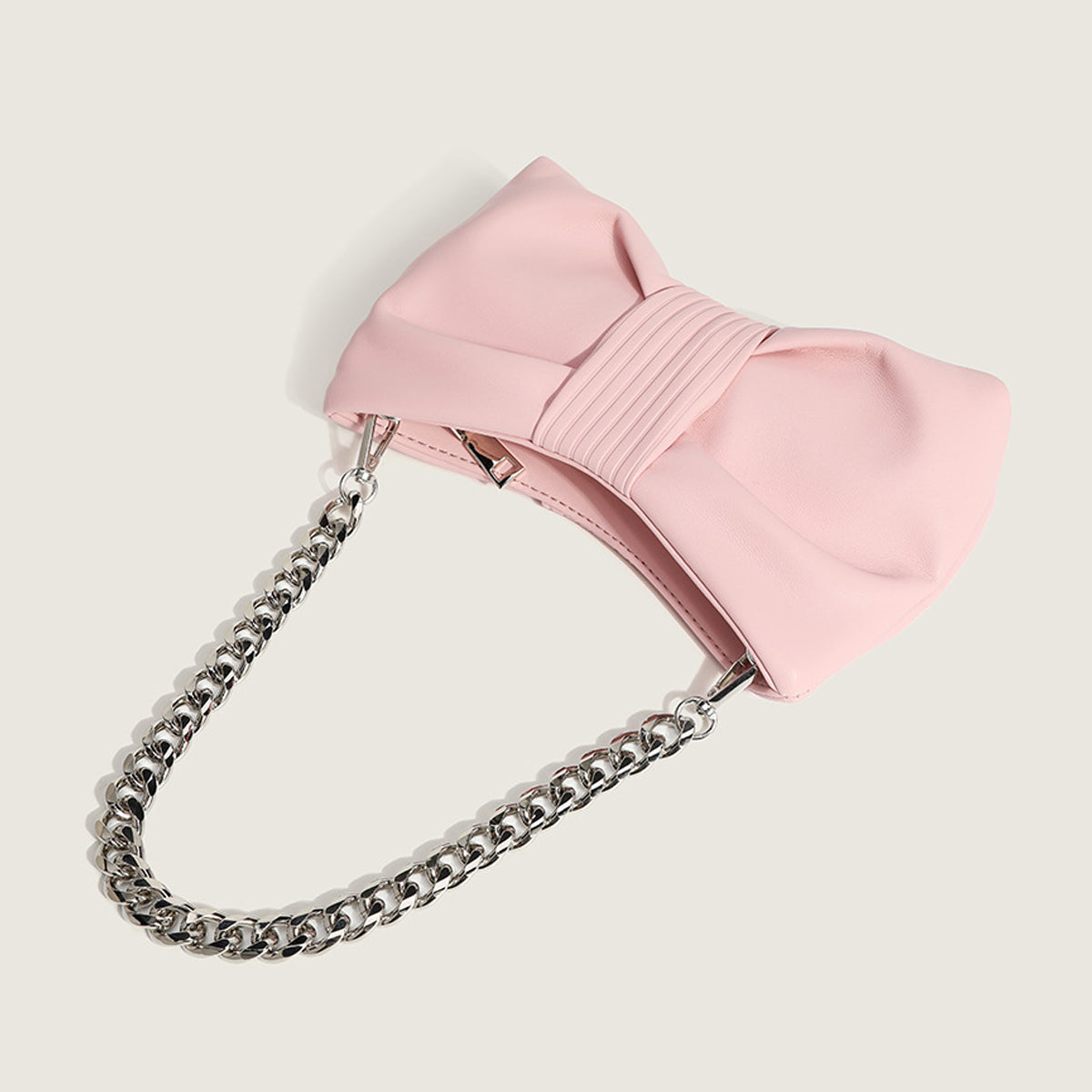Women’s Chains Large Bowknot Baguette Bags image 4