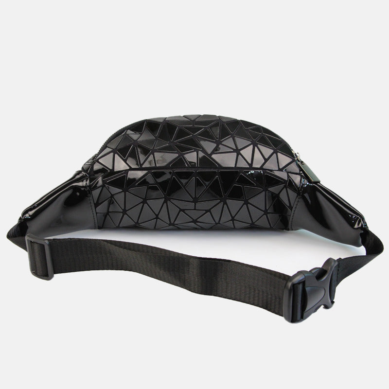 Women’s Metallic Geometric Zipper Fanny Packs image 2