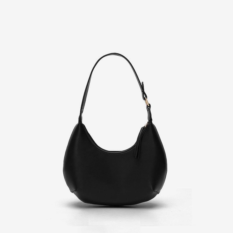 Women’s Minimal Hobo Baguette Bags in Vegan Leather image