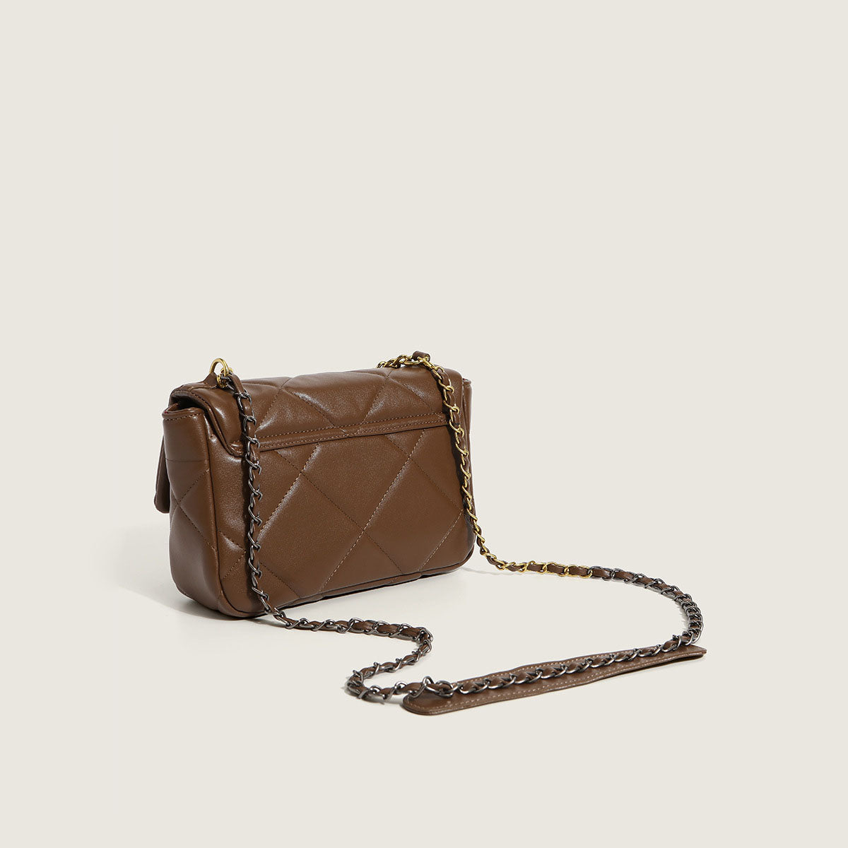 Women’s Quilted Crossbody Messenger Bags in Vegan Leather image 4