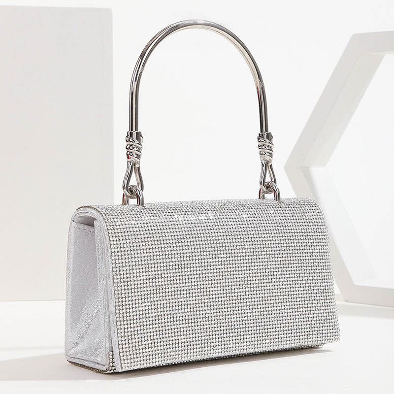 Women’s Rhinestones Flap Top handle Clutch Evening Bags image 5