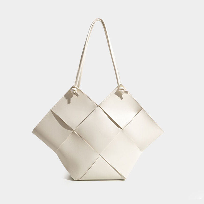 Women’s Woven Tote Bags in Vegan Leather image 2