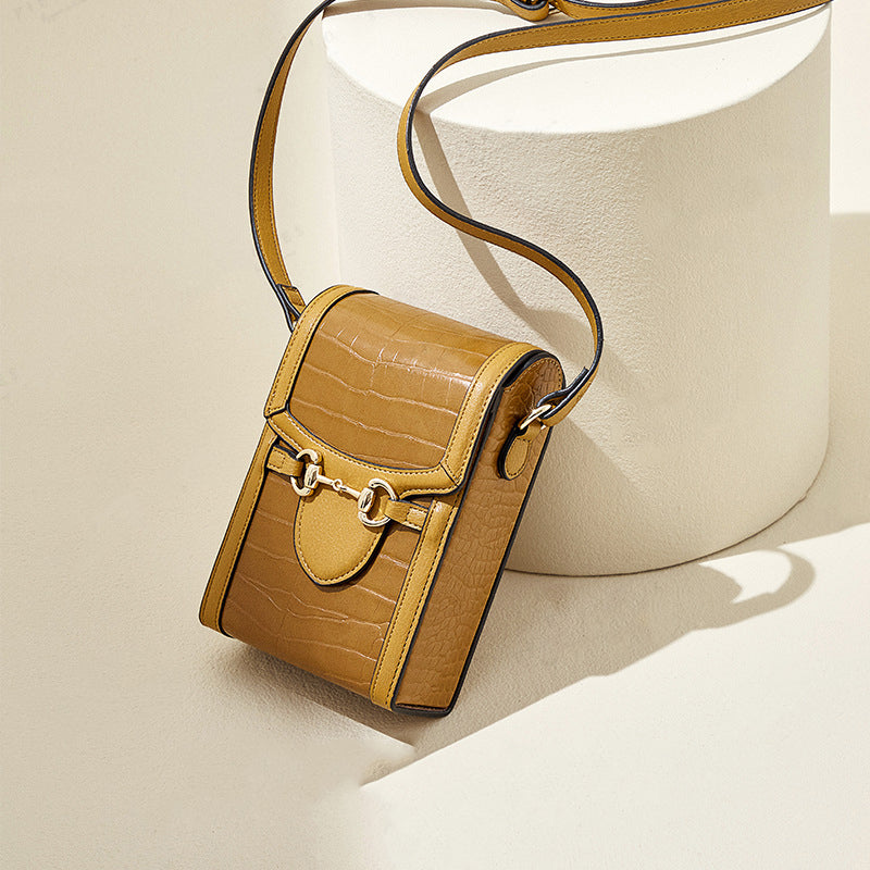 Women’s Horsebit Croc Print Mini Crossbosy Bags image 5