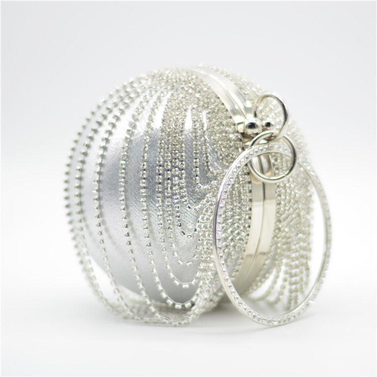 Women’s Rhinestone Chain Ball Evening Clutch image 2
