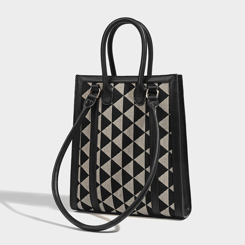 Women’s Triangle Pattern Mini Tote Bags image 9