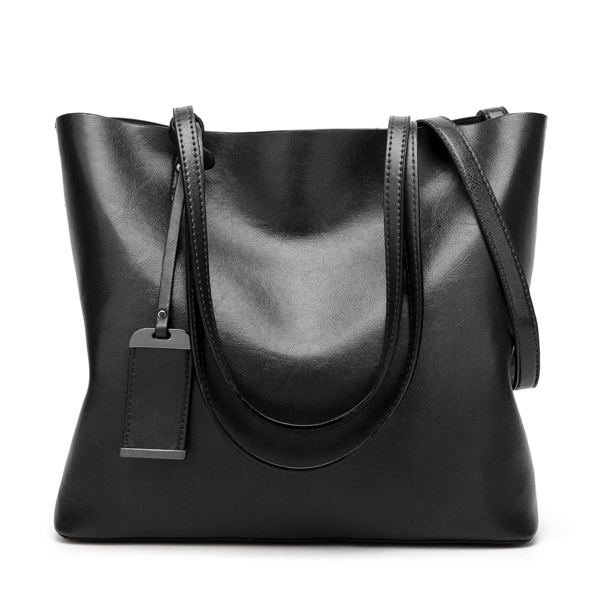 Women’s Soft Vegan Leather Minimal Tote Bags image 6
