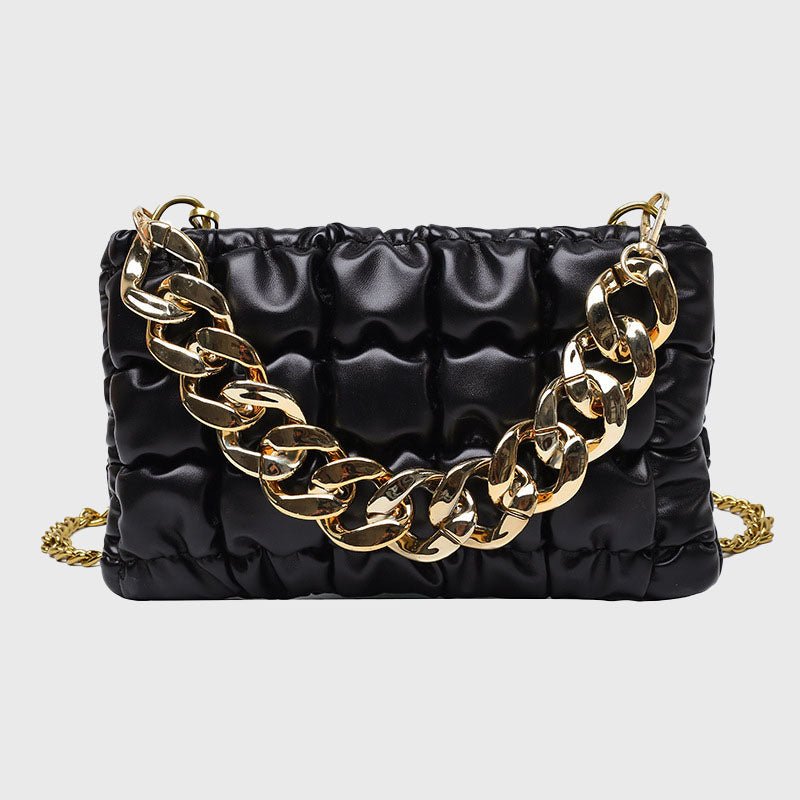 Women’s Quilted Slouchy Chains Crossbody Bags image