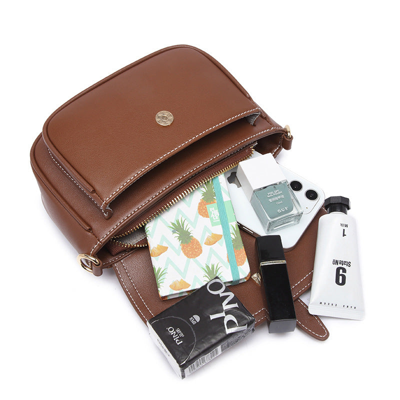 Women’s Genuine Leather Saddle Shoulder Bags image 5