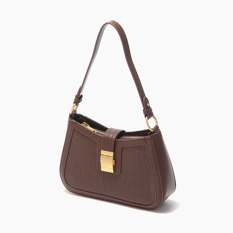 Women’s Croc Baguette Bags in Vegan Leather image 2