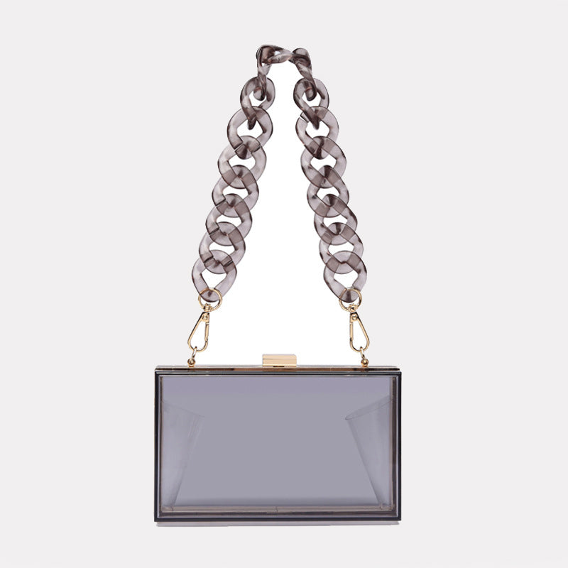 Women’s Square Clear Crossbody Clutch Handbags image 17