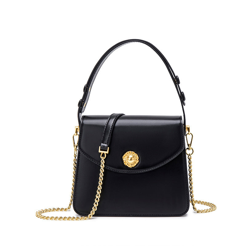 Women’s Vegan Leather Shoulder Bag with Crossbody Chains image 8
