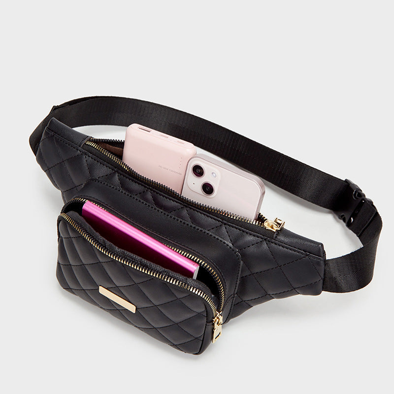 Women’s Quilted Multi-Pocket Cross Body Fanny Packs image 3