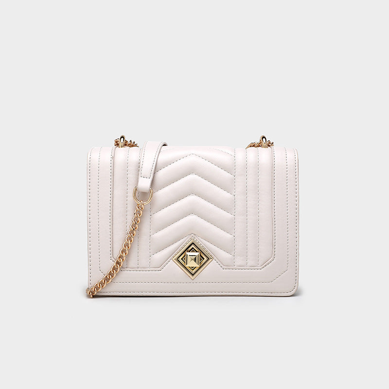 Women’s Quilted Crossbody Chain Bags in Vegan leather image 6