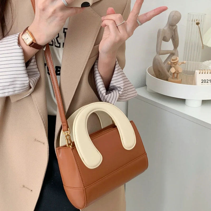 Women’s Genuine Leather Small Crossbody Clutch Bucket Bags image 5