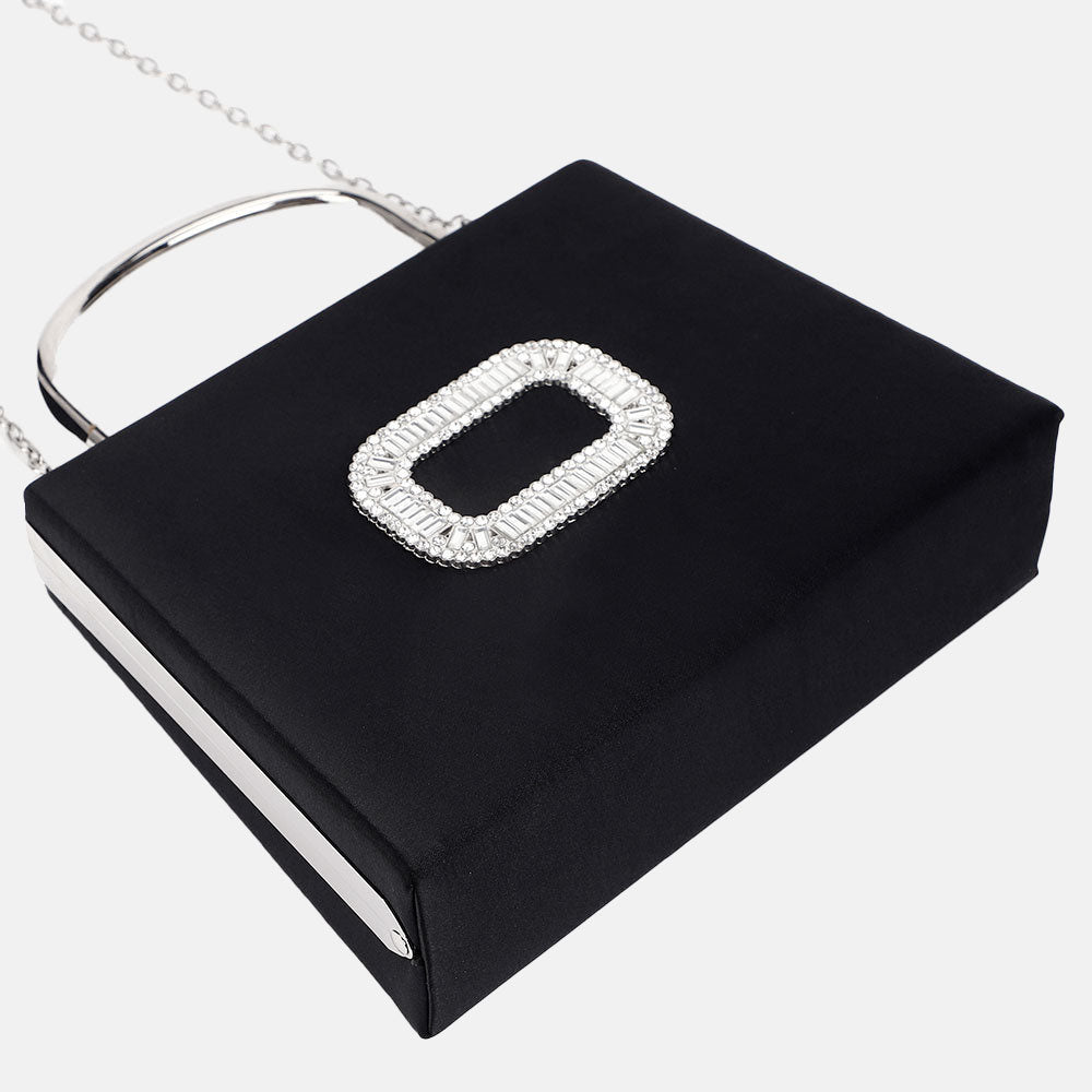 Women’s Circle Of Rhinestones Square Evening Bags image 3