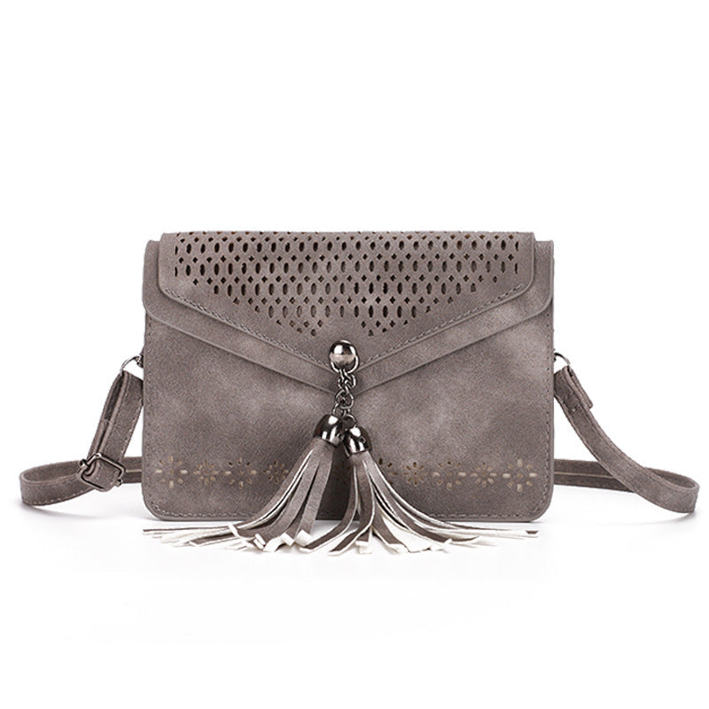 Women’s Hollow Out Mini Crossbody Bags with Tassel image 4