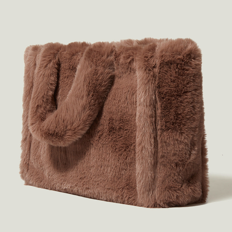 Women’s Large Faux Fur Tote Bags image 2