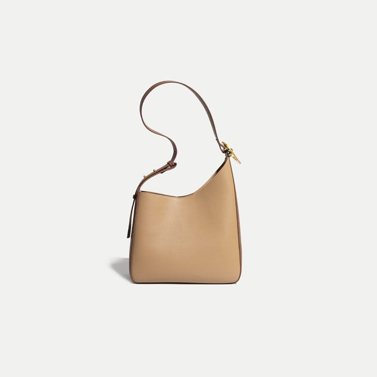 Women’s Irregular Two Tone Genuine Leather Tote Bags image