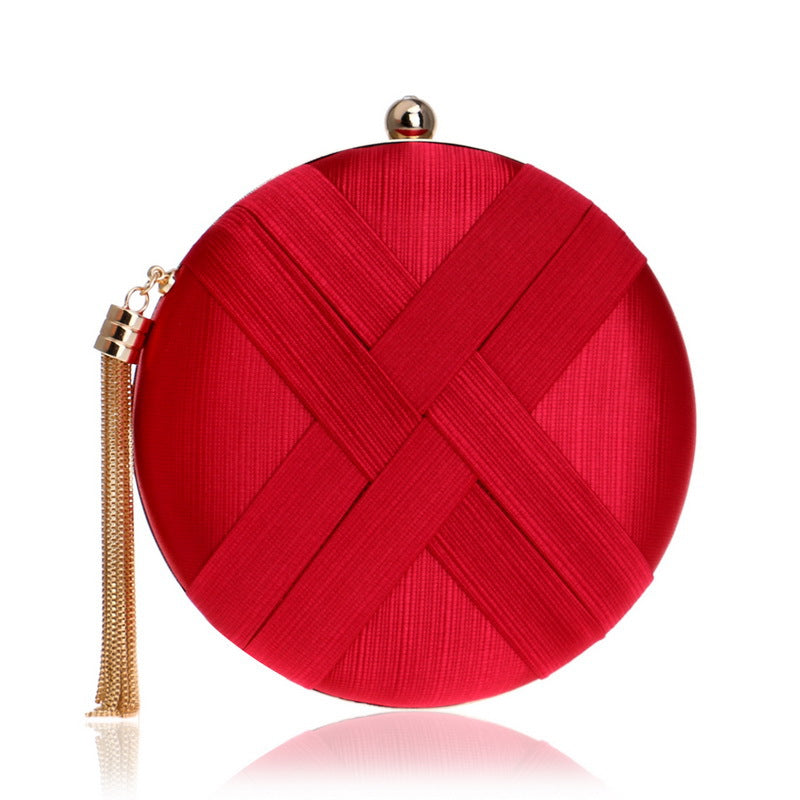 Women’s Round Tassel Evening Clutch Bags image 5