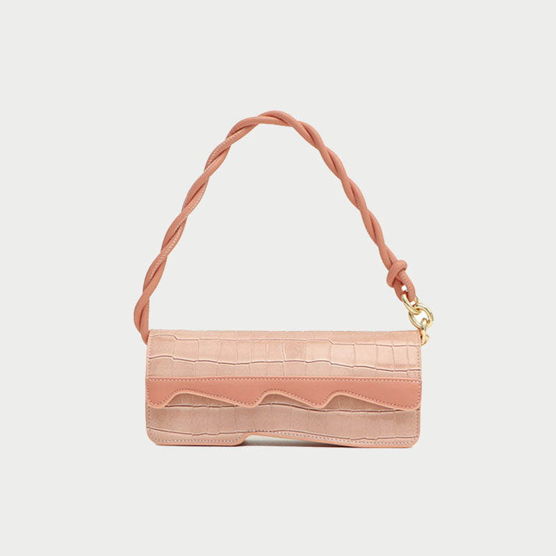 Women’s Croc Embossed Waves Baguette Bags image
