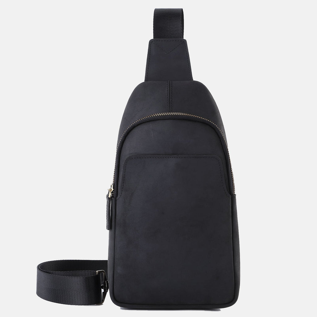 Women’s Genuine Leather Sling Bags with Wide Crossbody Strap image 5