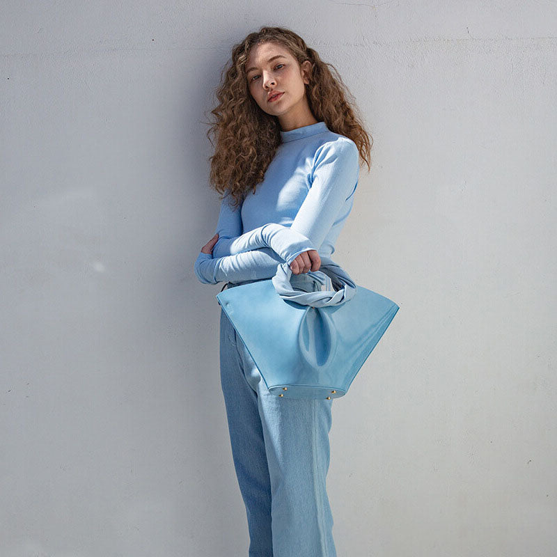 Women’s Minimal Twisted Handle Bucket Tote image 5