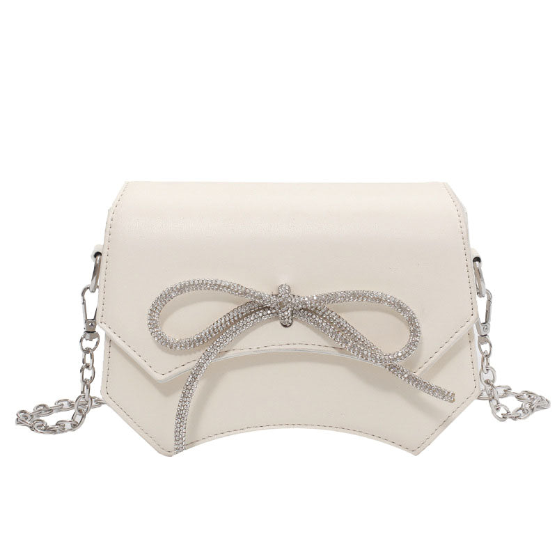 Women’s Rhinestone Bow Crossbody Bags in Vegan Leather image 2