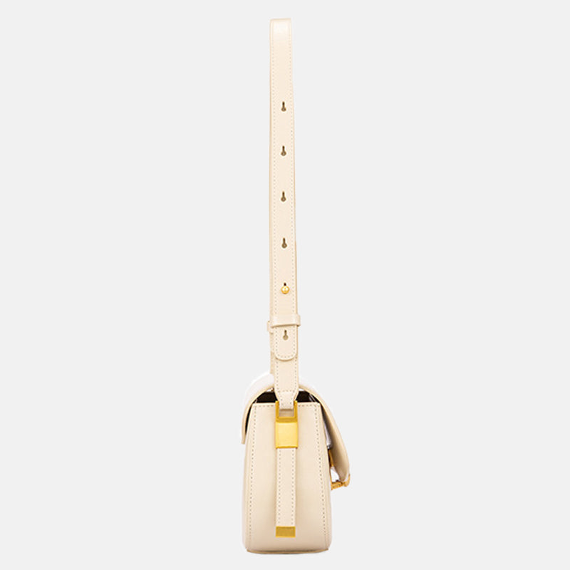 Women’s SHELL Minimal Genuine Leather Baguette Bags image 3