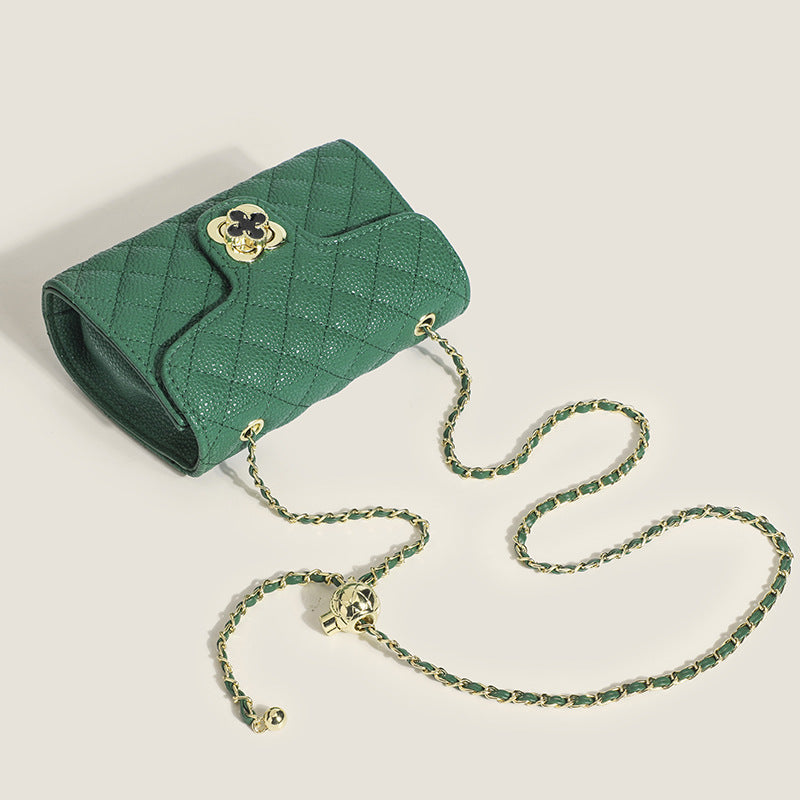 Women’s Vegan Quilted Textured Flap Crossbody Bags image 2