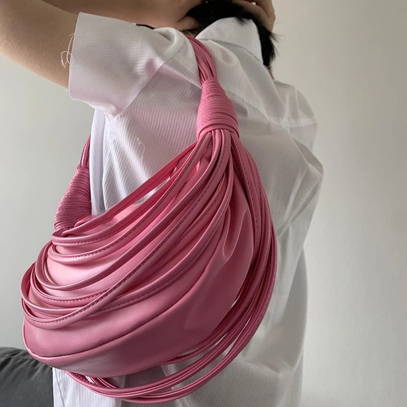 Women’s Noodles Knotted Top Handle Clutch Bags image 4