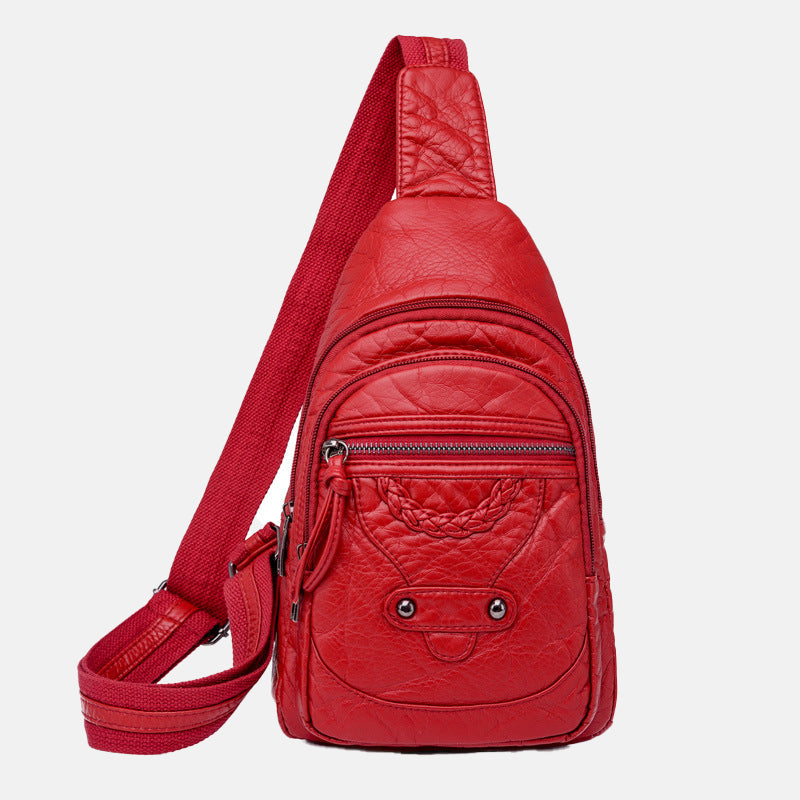 Women’s Vintage Vegan Leather Cross Body Sling Bags image 6