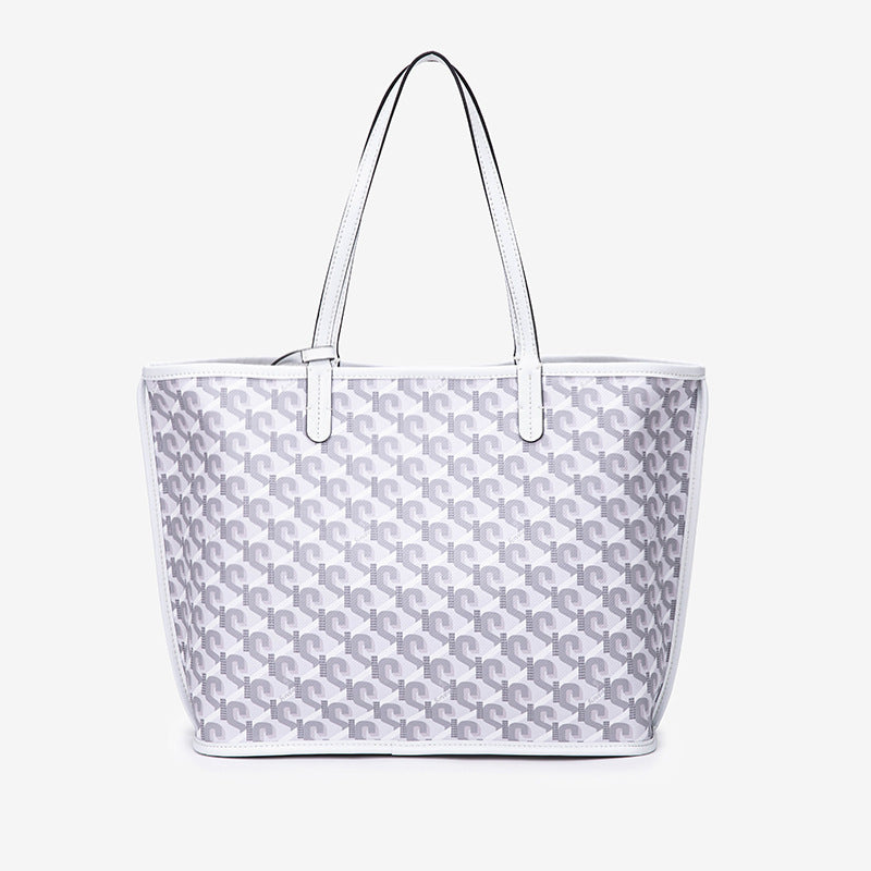 Women’s Letter Print Large Tote bags with Purse image 5