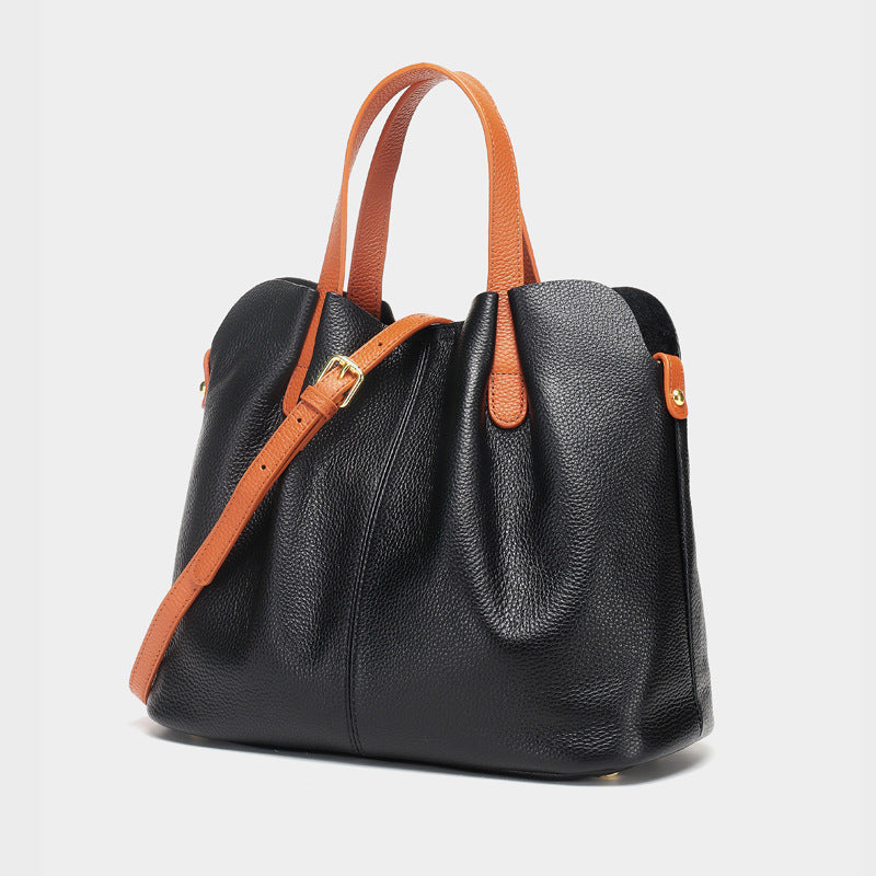 Women’s Soft Genuine Leather Tote Bags with Shoulder Bags image