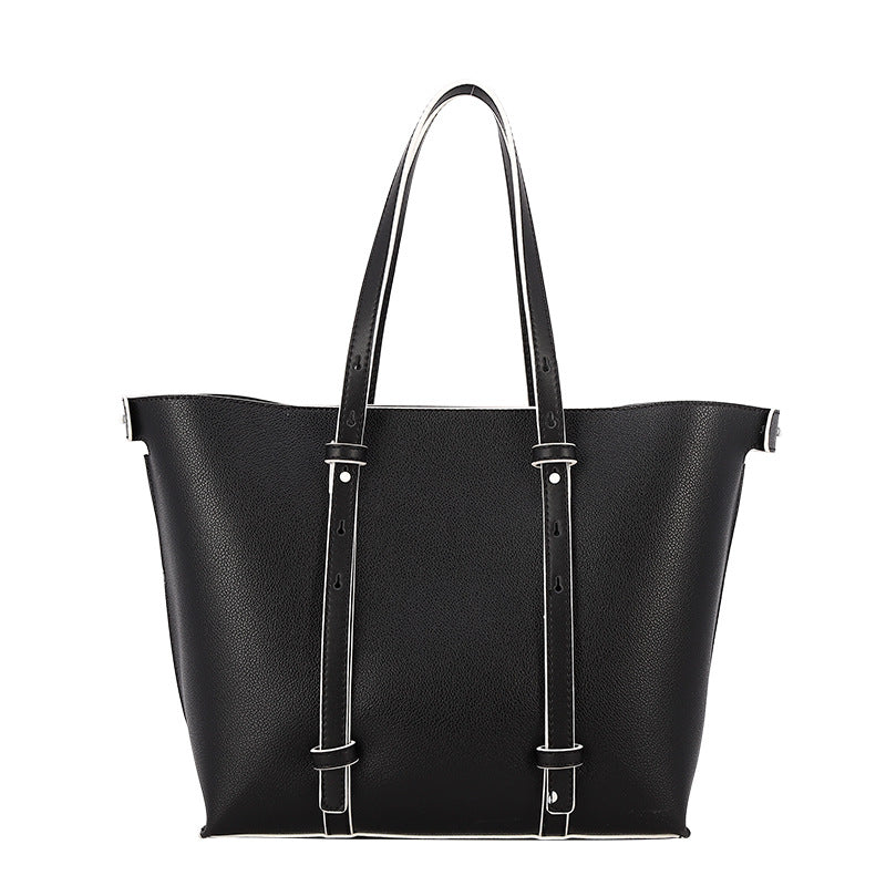 Women’s Vegan Leather Large Tote Bags with Adjustable Straps image 5