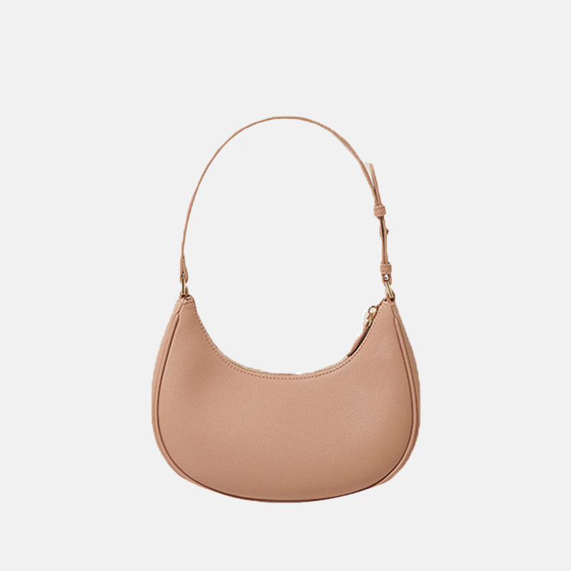 Women’s Minimal Hobo Genuine Leather Baguette Bags image