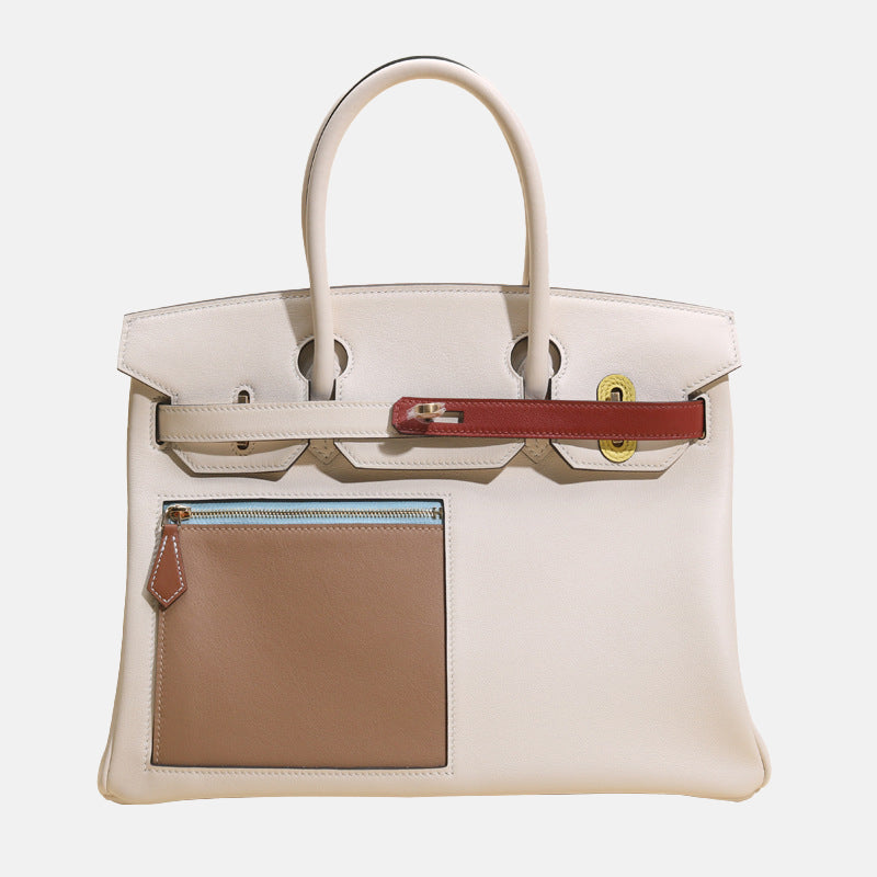 Women’s Handmade Full Grain Genuine Leather Top Handle Bags image