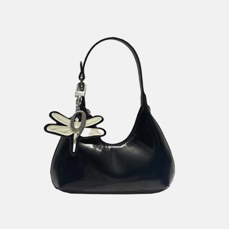 Women’s Genuine Leather Small Hobo Handbags with Crossbody Chains image