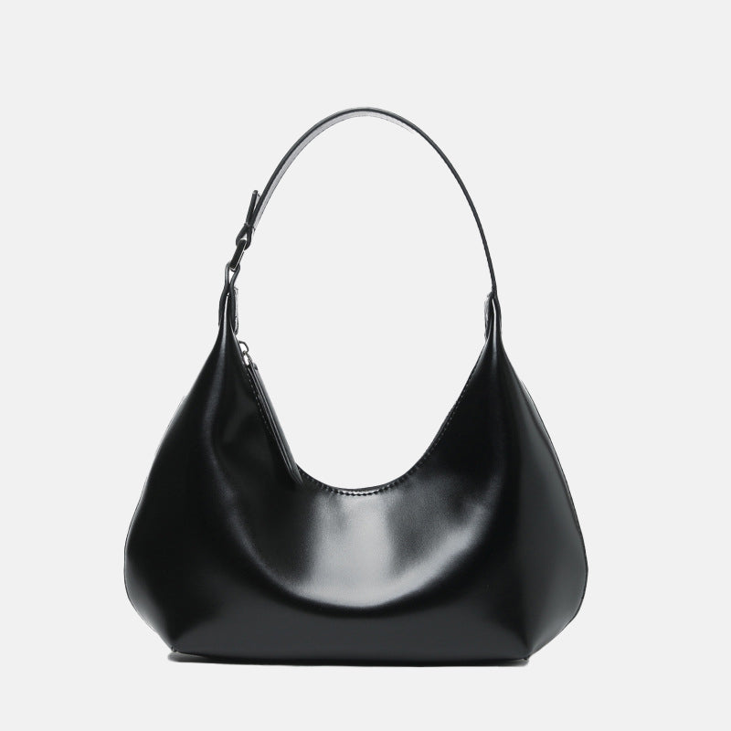 Women’s Genuine Leather Half Moon Hobo Bags image