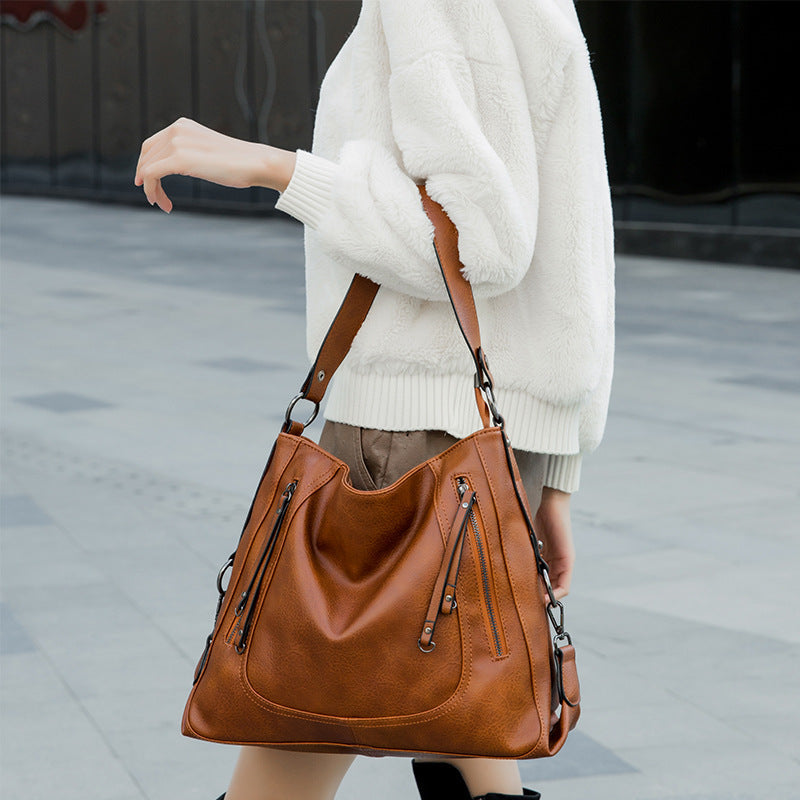 Women’s Large Vintage Vegan Hobo Bags image 3