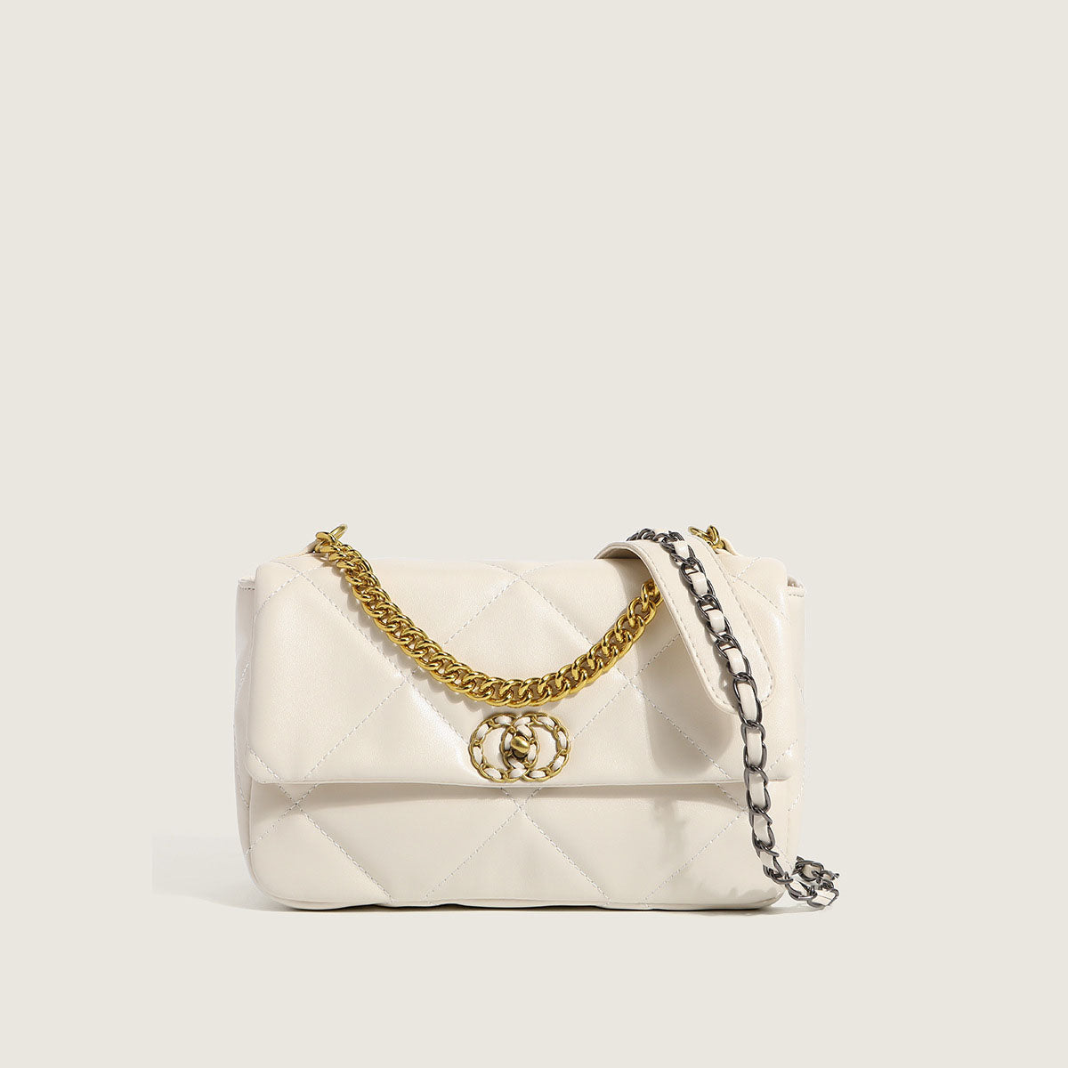 Women’s Quilted Crossbody Messenger Bags in Vegan Leather image 5