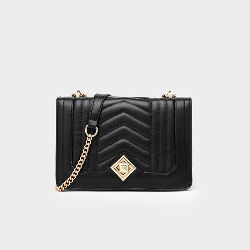 Women’s Quilted Crossbody Chain Bags in Vegan leather image