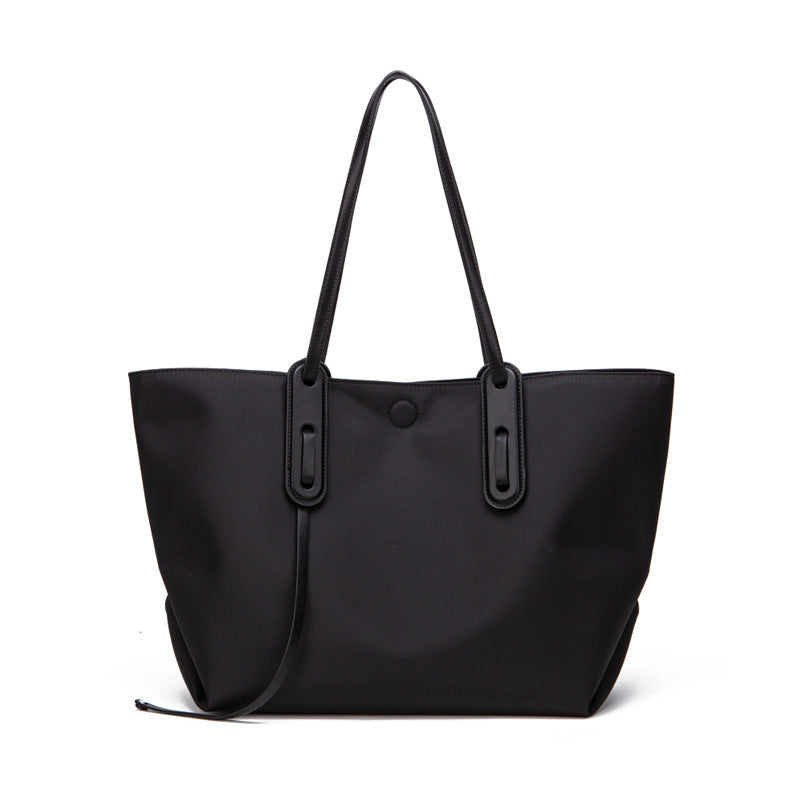Women’s Black Water Proof Oxford Cloth Large Tote Bags image