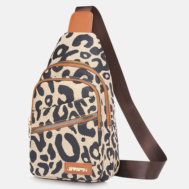 Women’s Leopard Print Plus Size Crossbody Sling Bags image 3