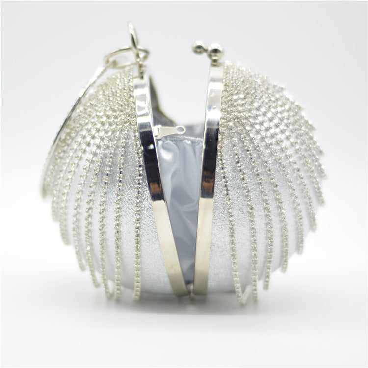 Women’s Rhinestone Chain Ball Evening Clutch image 3