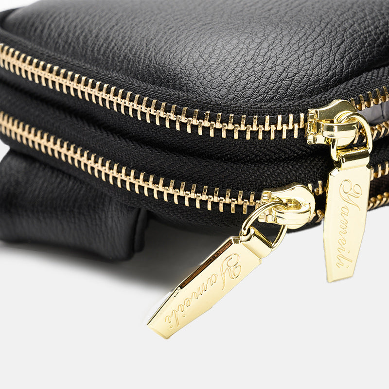 Women’s Minimal Textured Crossbody Sling Bags in Vegan Leather image 5