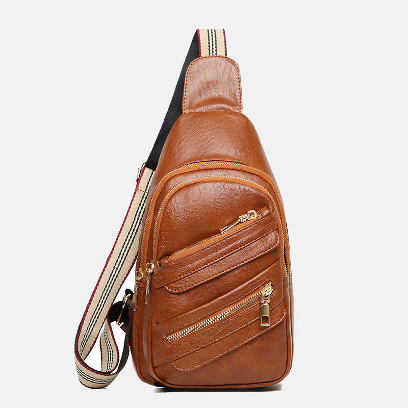 Women’s Multi-Zippers Crossbody Sling bags image
