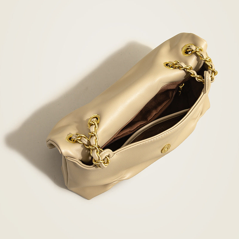 Women’s Slouchy Chain Bags in Vegan Leather image 4