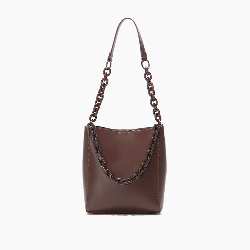 Women’s Minimalism Chains Tote Bags in Vegan Leather with Inner Bags image 7